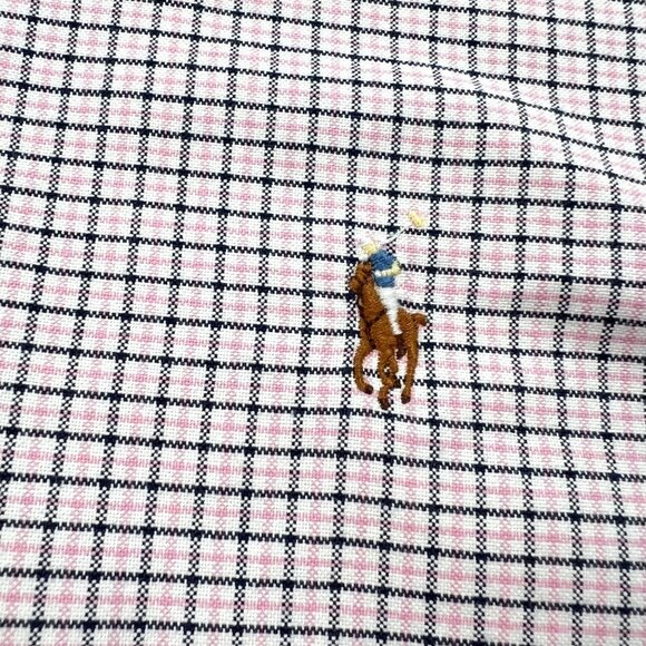 Ralph Lauren Mens Size Large Custom Fit Long Sleeve Shirts Lot Of 2 Flesh Pony - Picture 6 of 14